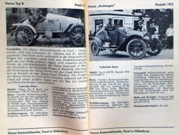 Dobler "Automobil-Veteranen 1910-1920" Vehicle-History 1962 (2992)